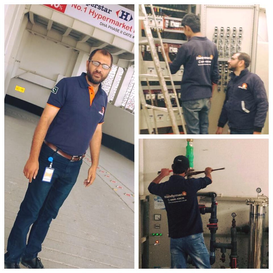 Technicians working at International Retail Chain