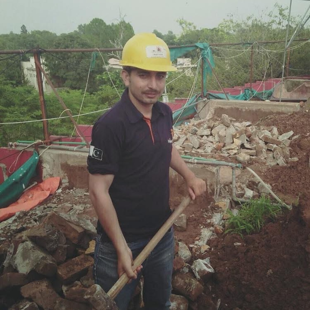 Handyman ready for demolition